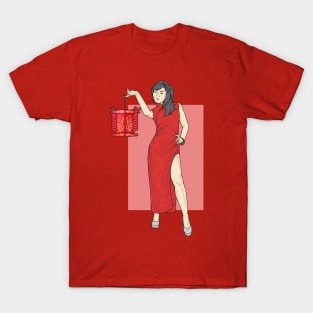 Lady In Red Rain Collection T-Shirt